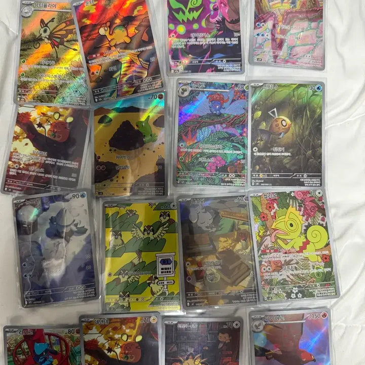 [BUNJANG] Pokemon Cards Bundle Set Sleeved (A~S Grade) / (Sar~rr)일괄 상태 직뽑 슬리브(a~s급)
