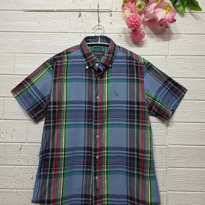 [BUNJANG] Hazzys Cotton Short-Sleeve Shirt Size 95 / 헤지스 반팔셔츠 95