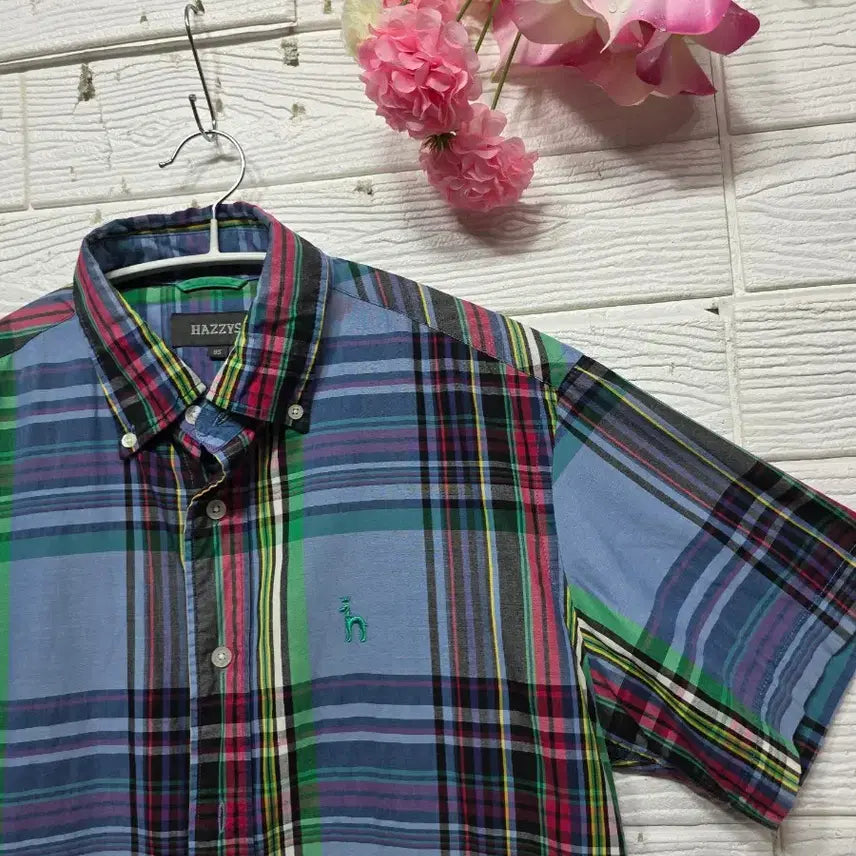 [BUNJANG] Hazzys Cotton Short-Sleeve Shirt Size 95 / 헤지스 반팔셔츠 95