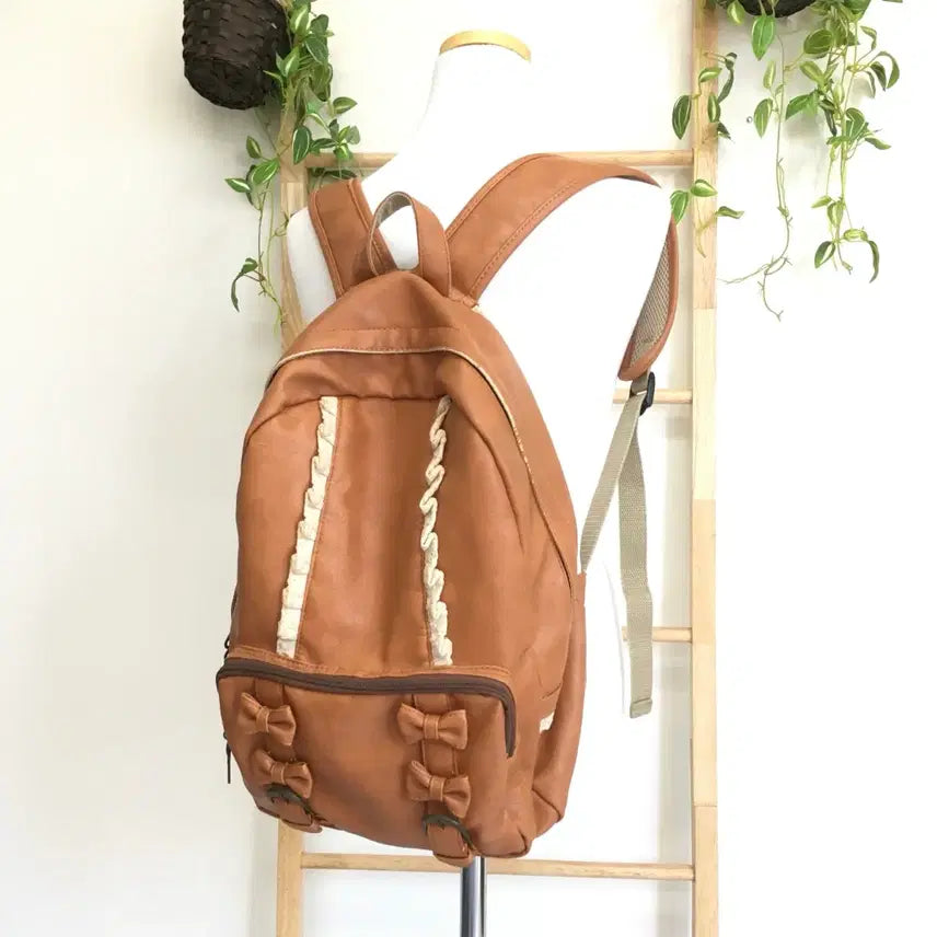 [BUNJANG] Latte Gal Ribbon Backpack Mori Girl Bag / JPN/ 라떼갸루 리본가방 리본백팩 모리걸백팩 갸류가방 라떼가방