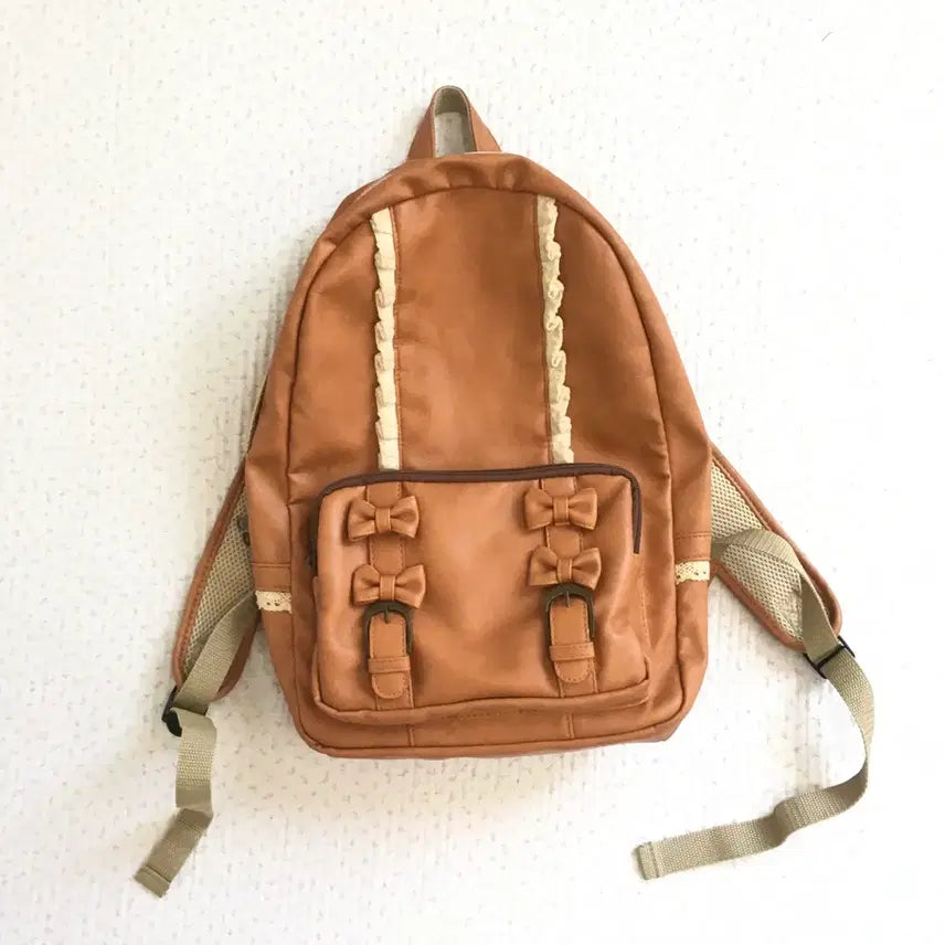 [BUNJANG] Latte Gal Ribbon Backpack Mori Girl Bag / JPN/ 라떼갸루 리본가방 리본백팩 모리걸백팩 갸류가방 라떼가방