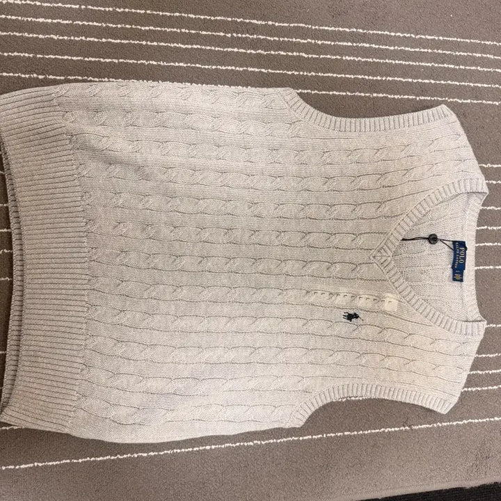 [SOLD OUT] 폴로 랄프로렌 케이블 니트 조끼 그레이 (새상품)