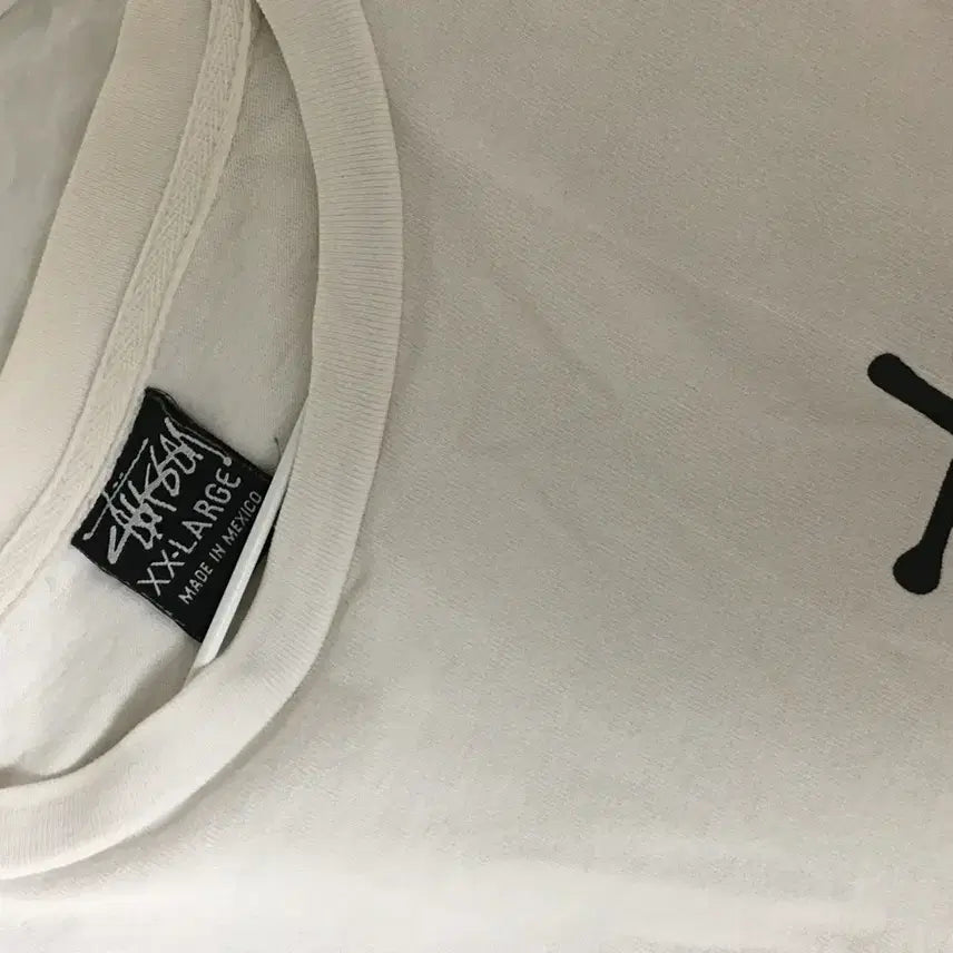 [BUNJANG] Vintage Stussy White Long Sleeve T-Shirt / 빈티지 스투시 화이트 긴팔 티셔츠 긴팔티