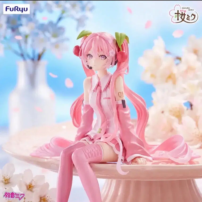 [BUNJANG] Vocaloid Hatsune Miku Sakura Miku 2026 Noodle Stopper Figure / 현물,새상품)보컬로이드 하츠네미쿠 사쿠라 미쿠 2026 누들 스토퍼 피규