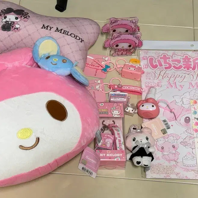 [BUNJANG] My Melody Bag, Plush, Keyring &amp; More Goods Set / 마이멜로디 가방/인형/키링 등 굿즈 세트 모음 판매