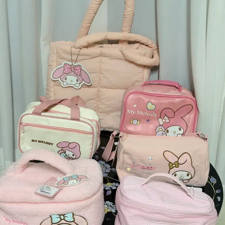 [BUNJANG] My Melody Bag, Plush, Keyring &amp; More Goods Set / 마이멜로디 가방/인형/키링 등 굿즈 세트 모음 판매