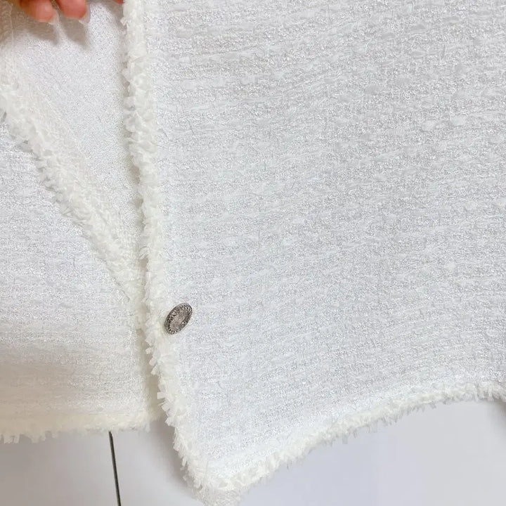 [BUNJANG] Flatper Linen Summer Collarless Jacket Cardigan (New) / 플랫퍼 샤쉐 린넨 여름 노카라 자켓 가디건 (새상품)