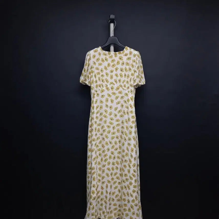 [BUNJANG] La Bambam Rum Spring Summer Maxi Long Dress Yellow White / 새 라밤바룸 춘하 맥시 롱 원피스 55.44