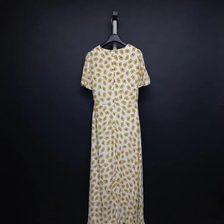 [BUNJANG] La Bambam Rum Spring Summer Maxi Long Dress Yellow White / 새 라밤바룸 춘하 맥시 롱 원피스 55.44