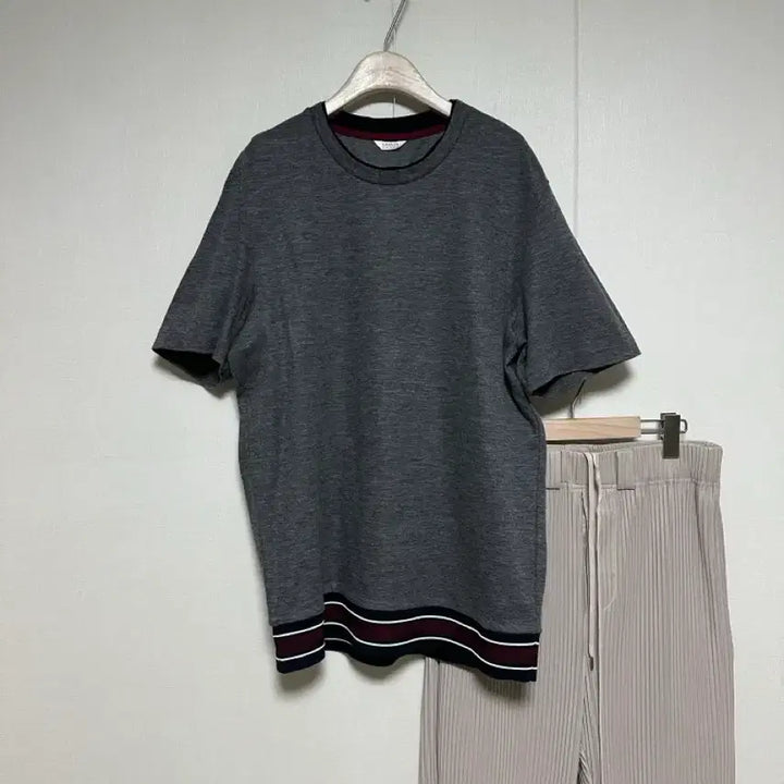 [BUNJANG] Lanvin Sport Cotton Linen Blend T-Shirt / 랑방스포츠 코튼 린넨 배색 티셔츠