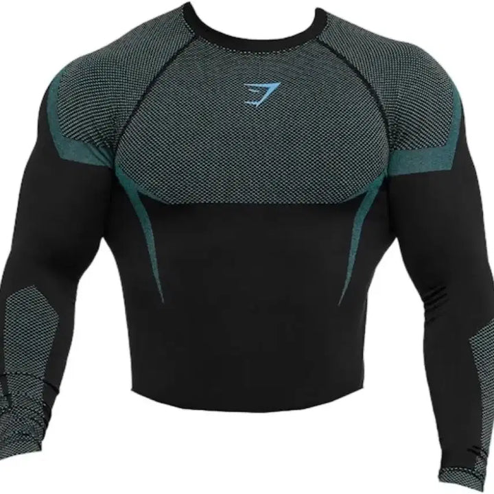 [BUNJANG] Gymshark Onyx Brand Blue Long Sleeve T-Shirt - Size M / 짐샤크 오닉스 브랜드블루 롱슬리브 M (새상품)