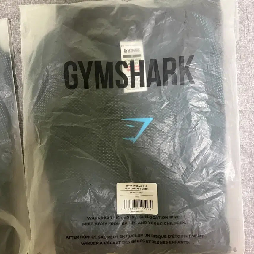 [BUNJANG] Gymshark Onyx Brand Blue Long Sleeve T-Shirt - Size M / 짐샤크 오닉스 브랜드블루 롱슬리브 M (새상품)