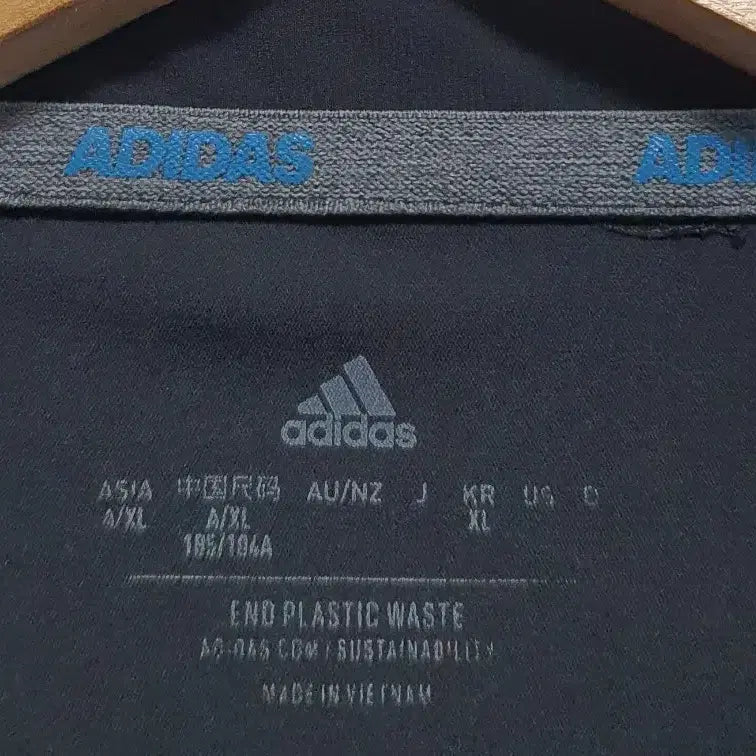 [BUNJANG] Adidas Functional Short Sleeve Polo T-shirt Size 105 Black / 아디다스 기능성 반팔 카라티 105사이즈 블랙