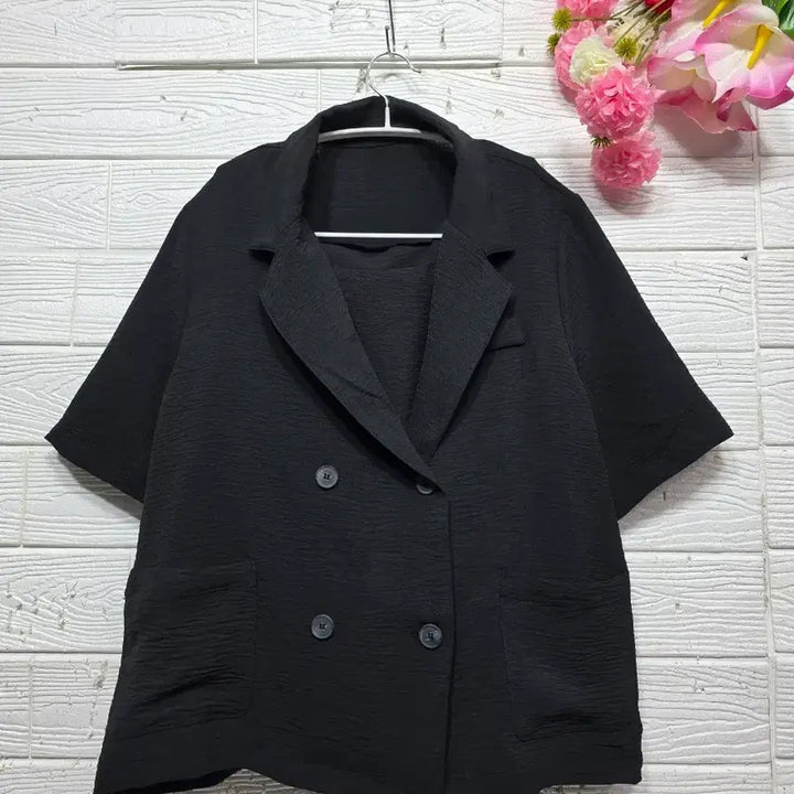 [BUNJANG] 2025 Double-Button Jacket and Camisole Set (Size 77) / 새상품 2025년 더블단추자켓 나시 세트 77