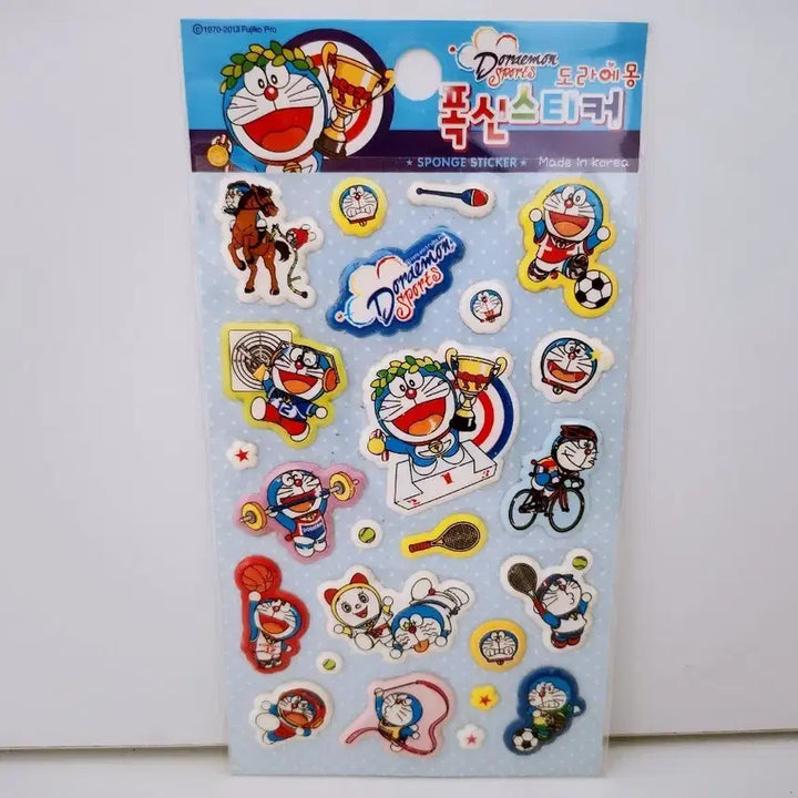 [BUNJANG] Doraemon Plush Sticker / (5월 세일)[고전문구] 도라에몽 폭신 스티커