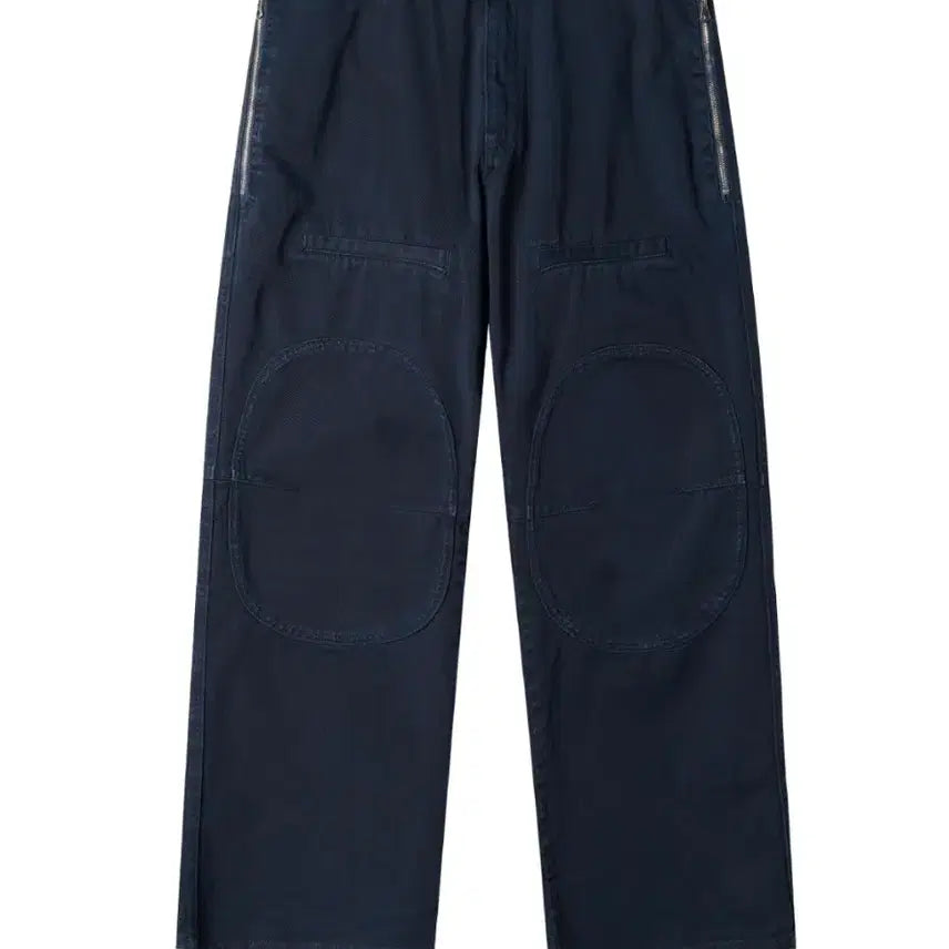 [BUNJANG] LEHAER Side Zipper Garment Dyed Cargo Pants Navy / 르아르 사이드 지퍼 가먼트 다잉 카고팬츠 네이비