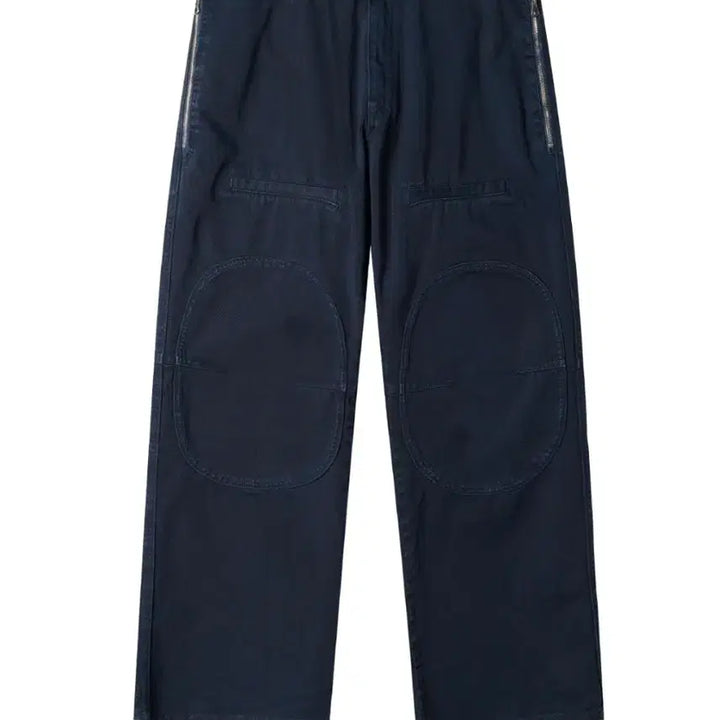 [BUNJANG] LEHAER Side Zipper Garment Dyed Cargo Pants Navy / 르아르 사이드 지퍼 가먼트 다잉 카고팬츠 네이비