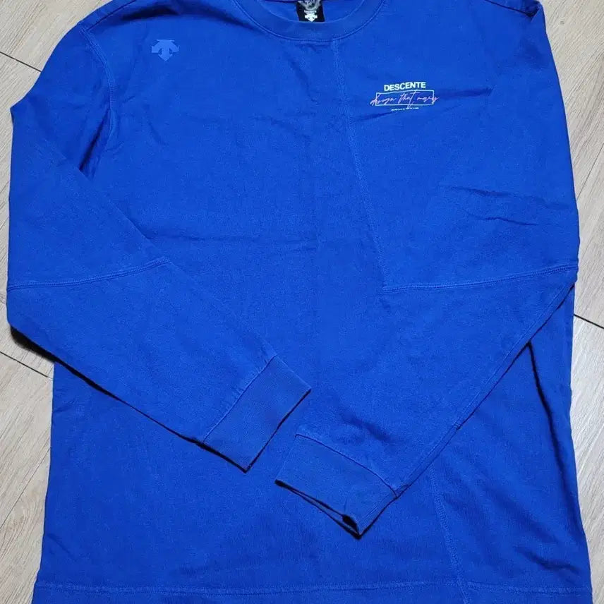 [BUNJANG] Descente Blue Long Sleeve T-Shirt Size 105 / 데상트 블루 긴팔 티셔츠 105