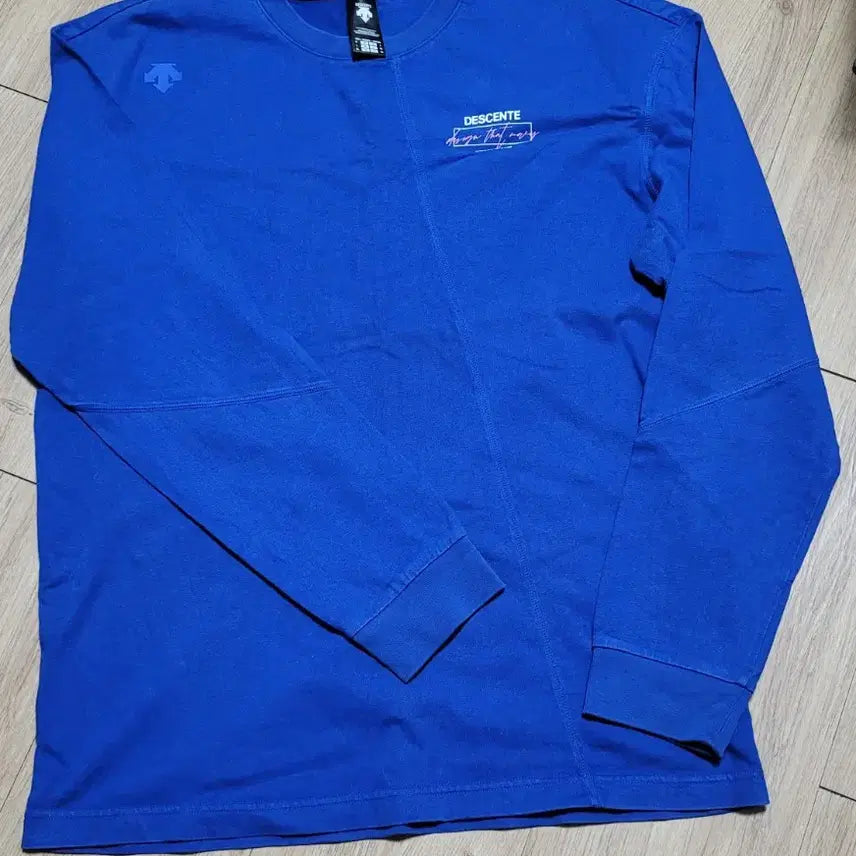 [BUNJANG] Descente Blue Long Sleeve T-Shirt Size 105 / 데상트 블루 긴팔 티셔츠 105