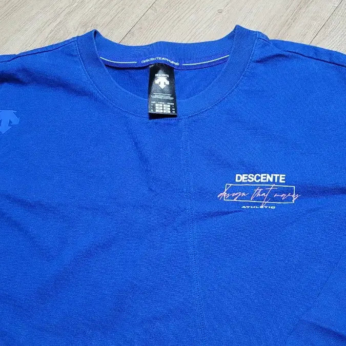 [BUNJANG] Descente Blue Long Sleeve T-Shirt Size 105 / 데상트 블루 긴팔 티셔츠 105