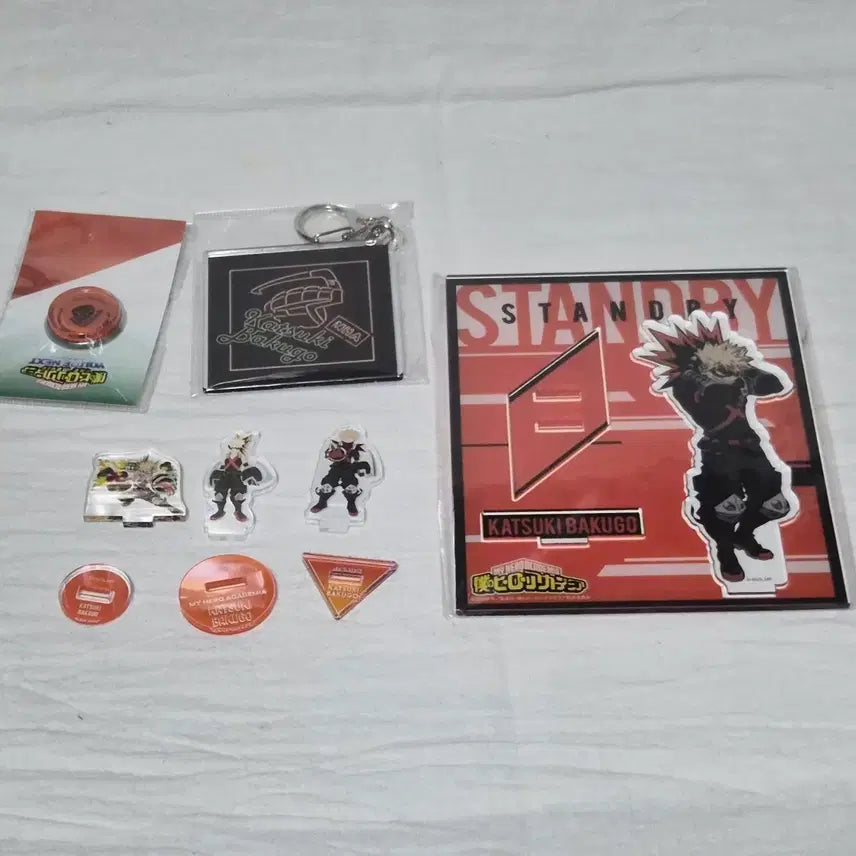 [BUNJANG] My Hero Academia Bakugo Katsuki Mini Acrylic Standee Keychain / 나히아 히로아카 바쿠고 카츠키 미니 아크릴 스탠드 키링 굿즈 정리