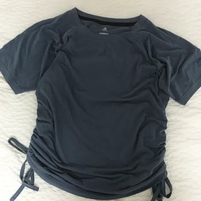 [BUNJANG] Vintage Adidas Shirring Short Sleeve T-Shirt / 일본빈티지 스포티 아디다스 셔링 반팔