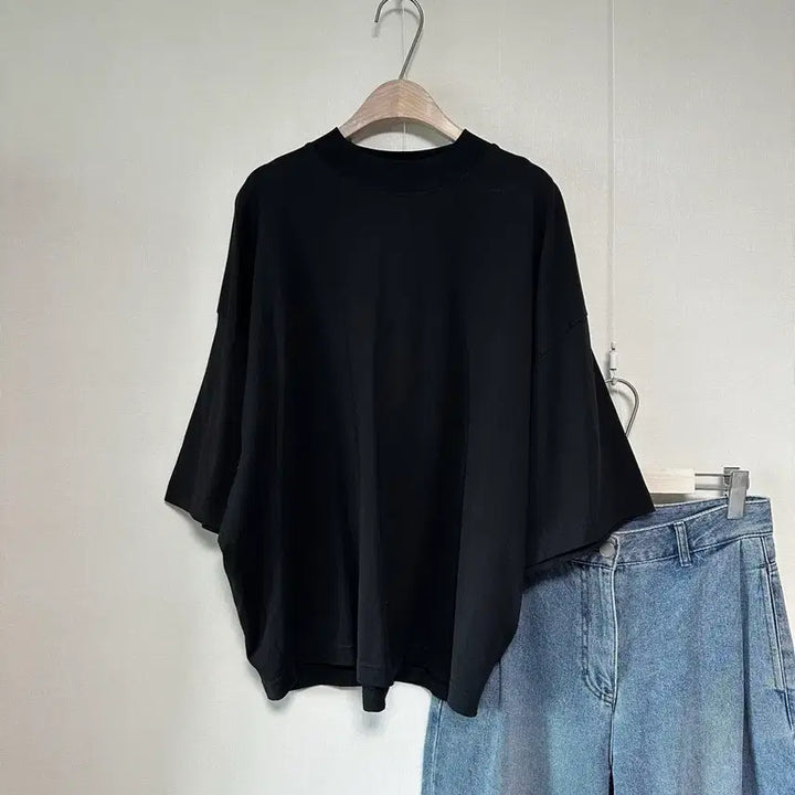 [BUNJANG] COS Dolman Sleeve Mock Neck T-Shirt / 코스 돌먼슬리브 모크넥 티셔츠