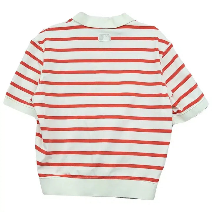 [BUNJANG] MLB Striped Mint Short-Sleeve Polo Shirt M (95) / 엠엘비 스트라이프 민트 반팔 카라티 M(95)