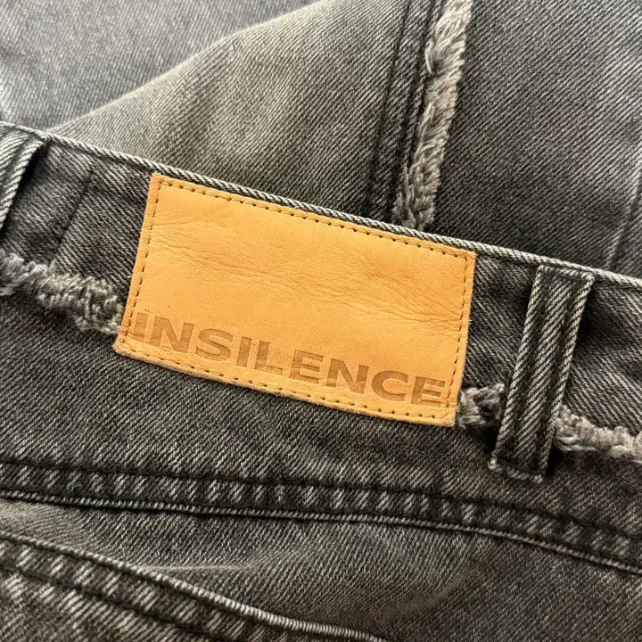 [BUNJANG] INSILENCE Black Denim Wide Pants Vintage / 인사일런스 INSILENCE 흑청 데님 블랙 청바지 와이드팬츠 빈티지