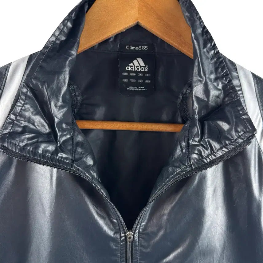 [BUNJANG] Adidas Shiny Windbreaker Jacket / 아디다스 유광 바람막이3497