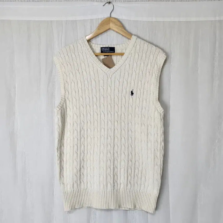 [BUNJANG] Vintage Polo Ralph Lauren Cable Knit Vest / 빈티지 폴로 랄프로렌 케이블 니트 베스트