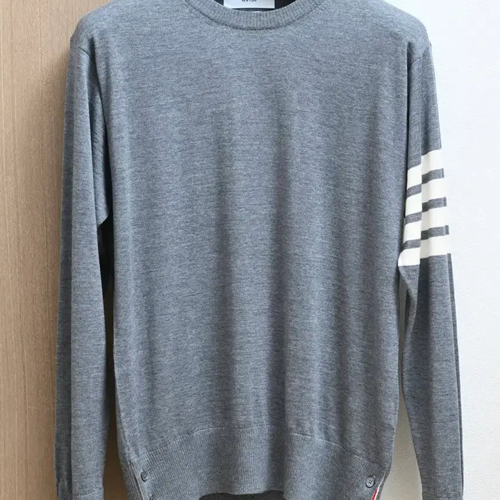 [BUNJANG] Thom Browne Diagonal Merino Wool Knit Grey Size 100 / 톰브라운 사선 메리노울 니트 그레이 3