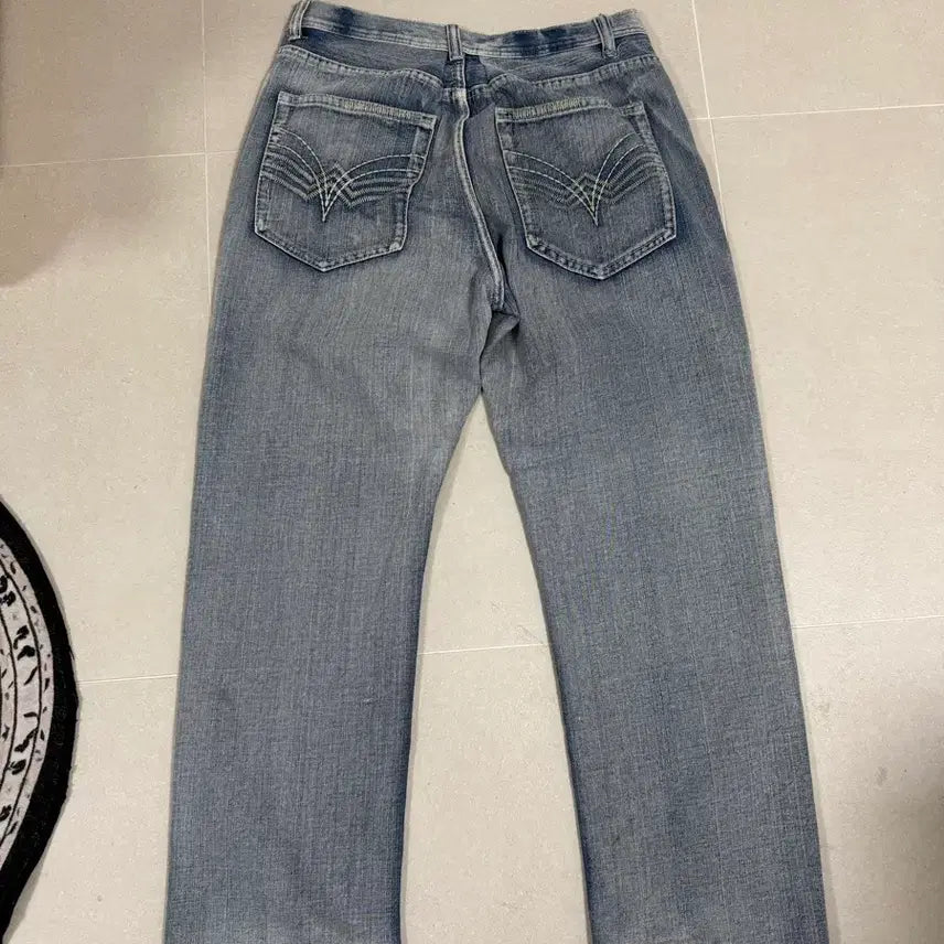 [BUNJANG] Vintage Washed Denim Jeans / 빈티지 워싱 데님 청바지