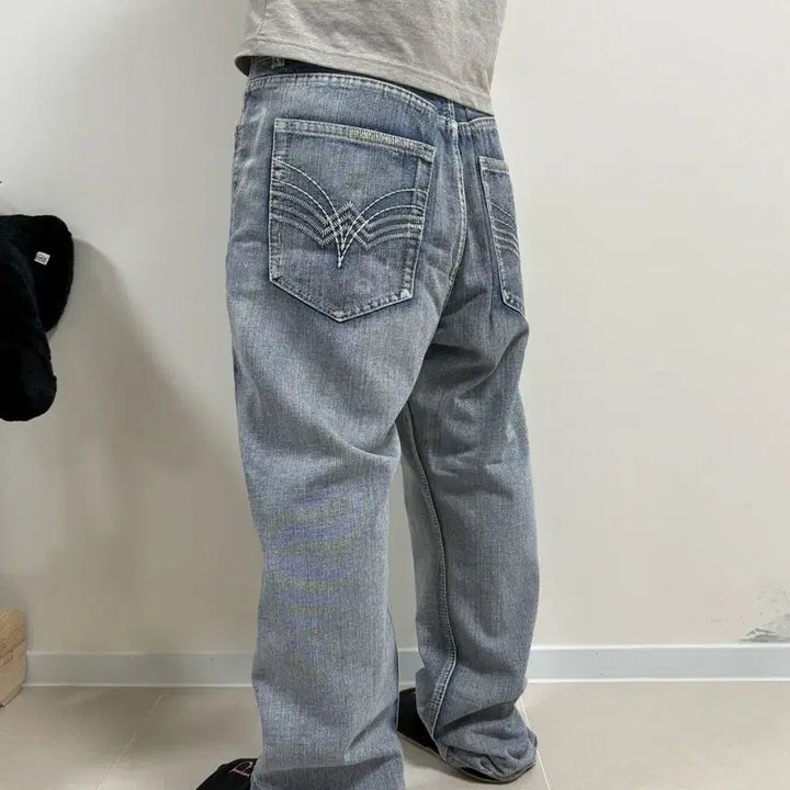 [BUNJANG] Vintage Washed Denim Jeans / 빈티지 워싱 데님 청바지