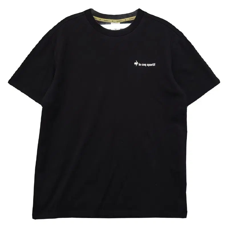 [BUNJANG] Le Coq Sportif Black Short Sleeve T-Shirt / 르꼬끄 스포츠 블랙 반팔티 85(S)