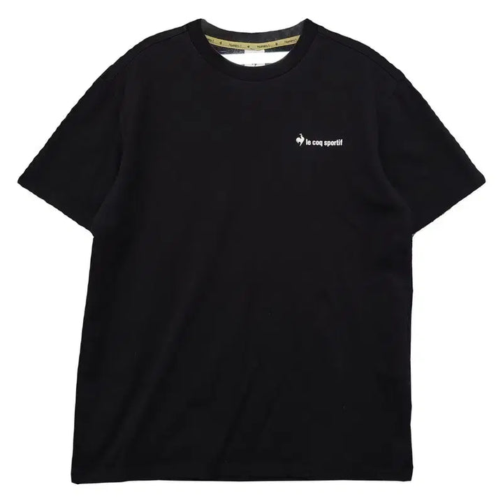 [BUNJANG] Le Coq Sportif Black Short Sleeve T-Shirt / 르꼬끄 스포츠 블랙 반팔티 85(S)