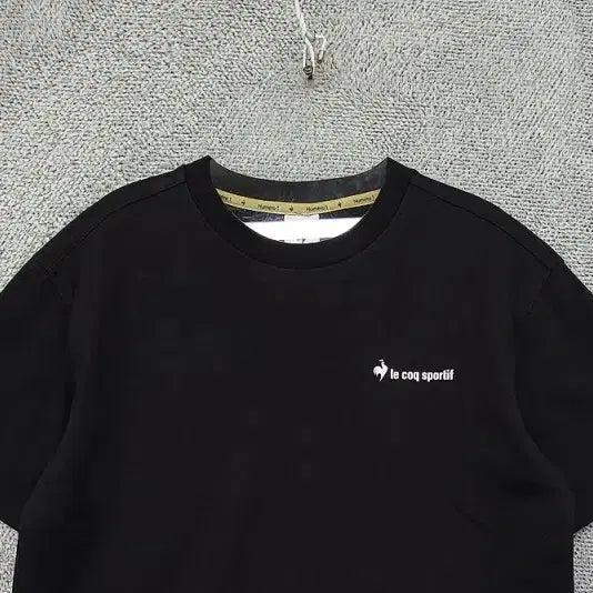[BUNJANG] Le Coq Sportif Black Short Sleeve T-Shirt / 르꼬끄 스포츠 블랙 반팔티 85(S)