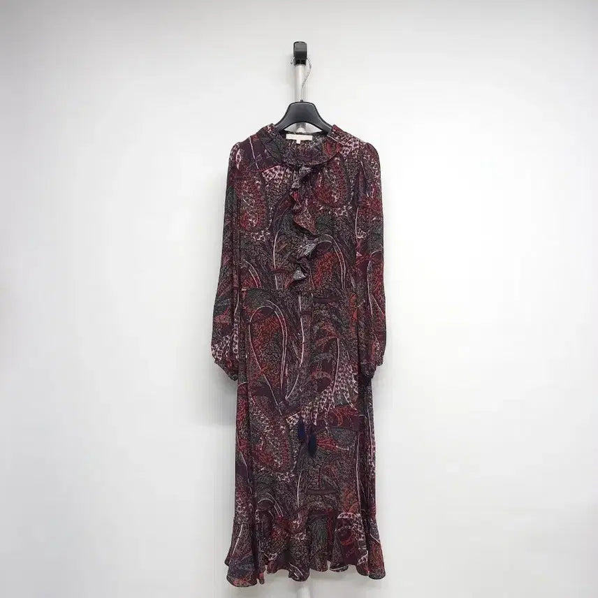 [BUNJANG] Vanessa Bruno Silk Long Sleeve Maxi Dress / 새 바네사브루노 춘하추 실크 긴팔 맥시 롱 원피스 55.44
