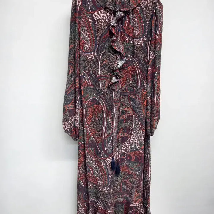 [BUNJANG] Vanessa Bruno Silk Long Sleeve Maxi Dress / 새 바네사브루노 춘하추 실크 긴팔 맥시 롱 원피스 55.44