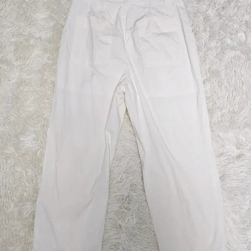 [BUNJANG] VOV White Pleats Wide Pants / 보브 화이트 플리츠 와이드 팬츠 24