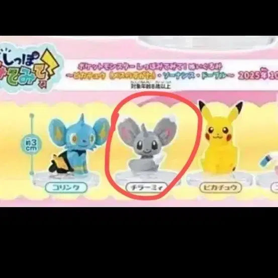 [BUNJANG] Pokemon "Look At My Tail" Gacha Chirami Figure (Sealed) / (미개봉) 포켓몬스터 내 꼬리를 봐 가챠 치라미