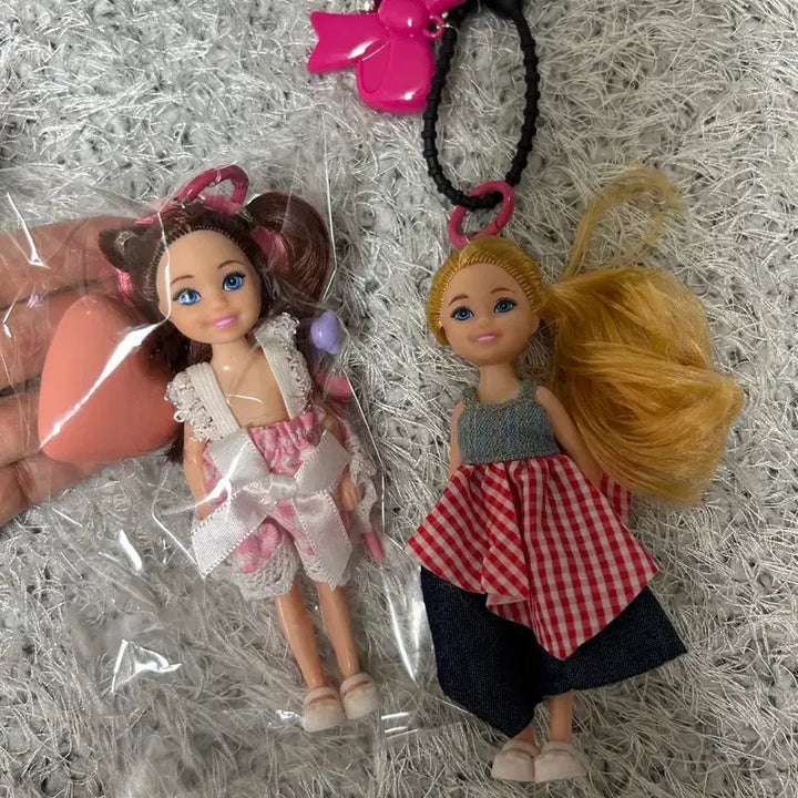 [BUNJANG] Bundle Set 2x Plush Keychain Bag Charm Car Keychain Holder / 일괄2개*인형키링 가방키링 차키링 가방고리 키홀더