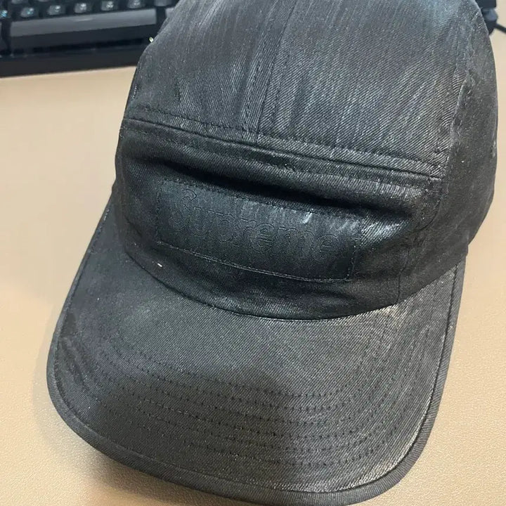 [BUNJANG] Supreme x Maison Margiela Black Textured Camp Cap / 슈프림x마르지엘라 캠프캡