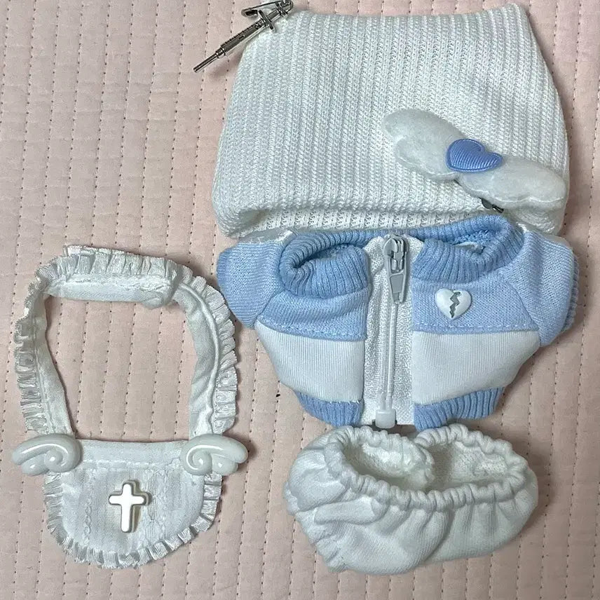 [BUNJANG] 10cm 10Gging Jersey Maid Outfit Doll Clothes / 10cm 10깅 솜인형 솜깅 져지메이드 저지메이드 옷 옷장