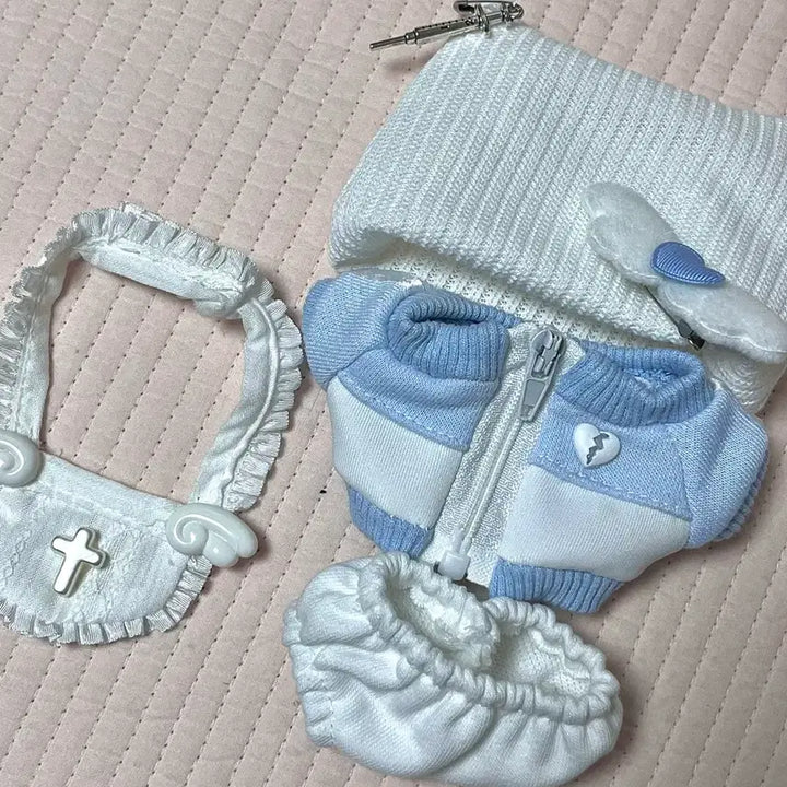 [BUNJANG] 10cm 10Gging Jersey Maid Outfit Doll Clothes / 10cm 10깅 솜인형 솜깅 져지메이드 저지메이드 옷 옷장