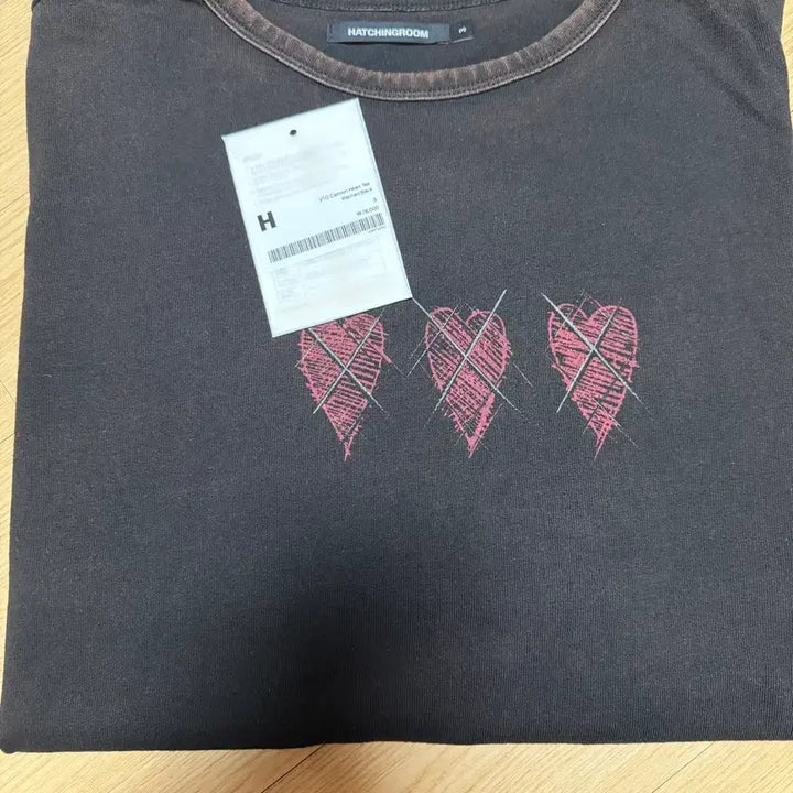 [SOLD OUT] 해칭룸 vtg 카툰 하트티 롱슬리브 3사이즈