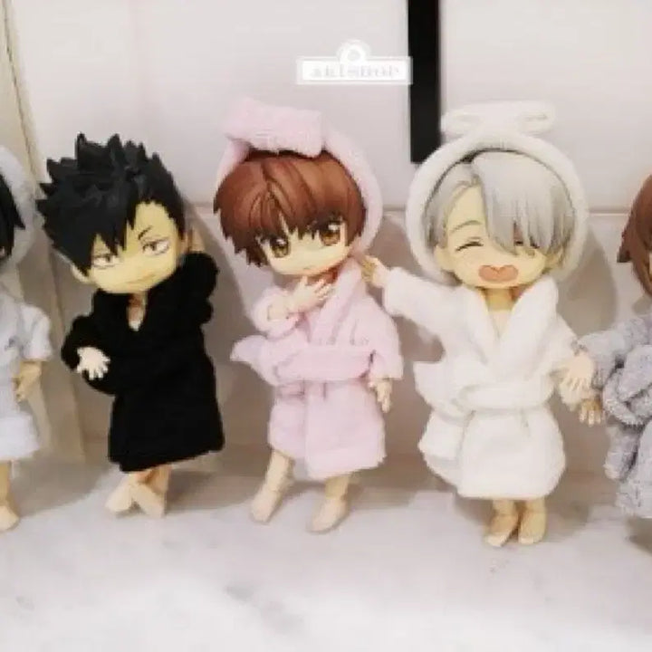 [BUNJANG] Obitsu Bathrobe Grey/White / 오비츠 목욕가운 그레이/화이트