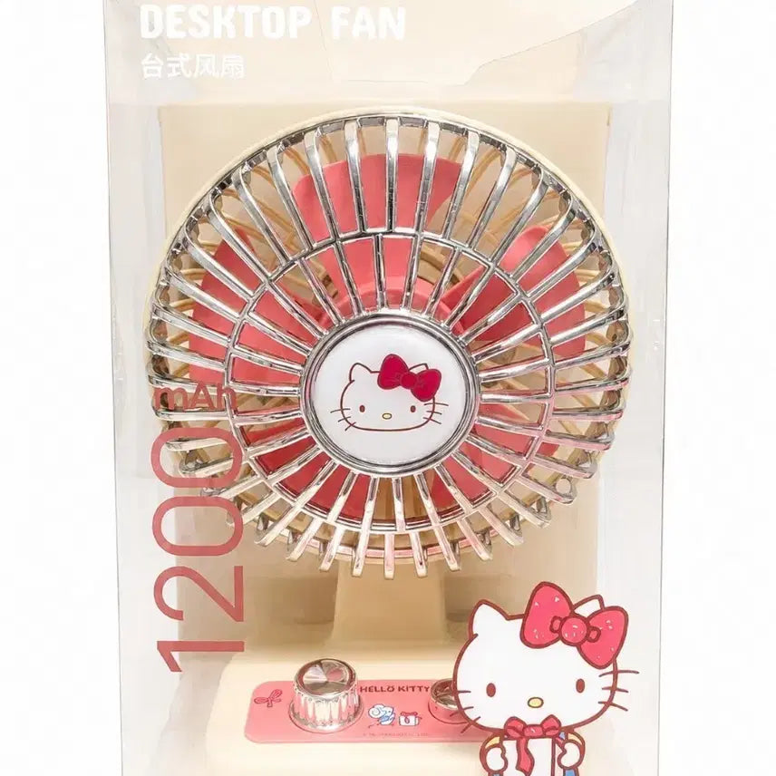 [BUNJANG] MINISO Hello Kitty Retro Desk Fan (New) / 미니소 정품 헬로키티 탁상용 레트로 선풍기 새상품