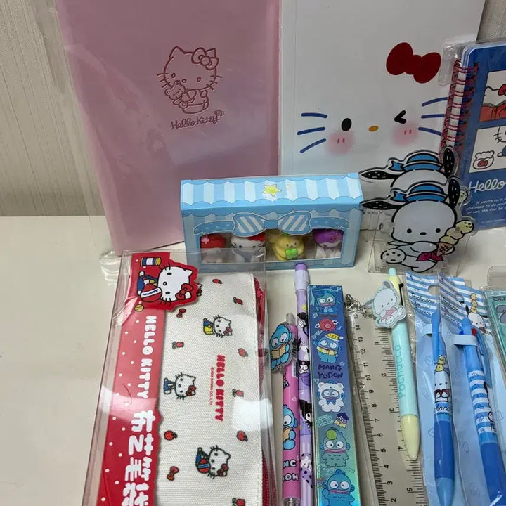 [BUNJANG] Sanrio Characters Stationery Set Bundle (Hello Kitty, Kuromi, Pochacco, Hangyodon, etc.) / 산리오 캐릭터 문구 세트 모음 일괄(키티, 쿠로미, 포차코, 한교동 등)