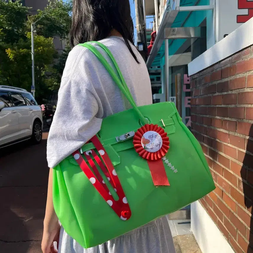 [BUNJANG] Green Jelly Birkin Bag / 초록 젤리버킨